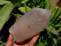 Polished Pearly Smokey Quartz Crystals x 2 From Angola