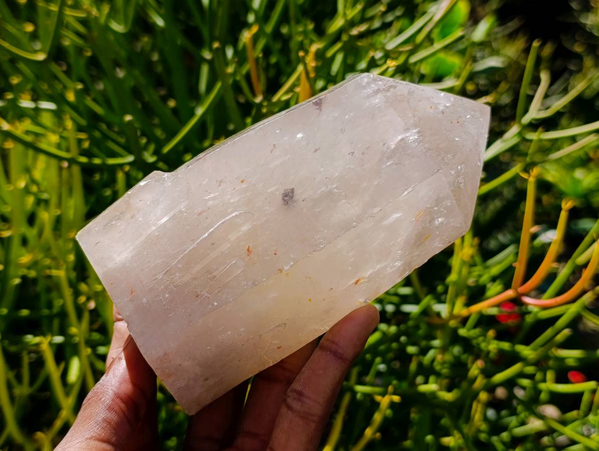 Polished Pearly Smokey Quartz Crystals x 2 From Angola - Toprock Gemstones and Minerals 