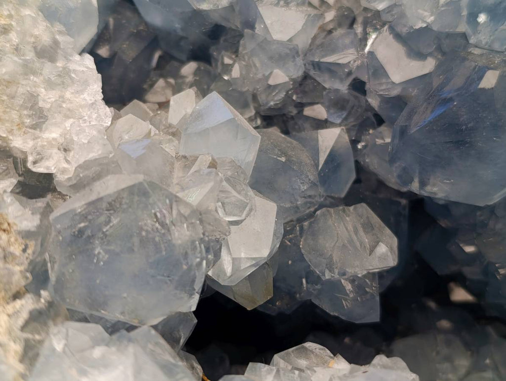 Natural Blue Celestite Geode Specimen x 1 From Sakoany, Madagascar - Toprock Gemstones and Minerals 