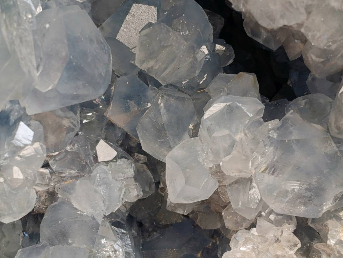 Natural Blue Celestite Geode Specimen x 1 From Sakoany, Madagascar - Toprock Gemstones and Minerals 