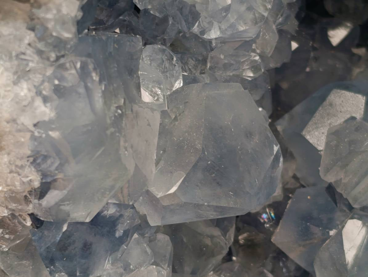 Natural Blue Celestite Geode Specimen x 1 From Sakoany, Madagascar - Toprock Gemstones and Minerals 