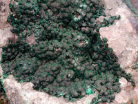 Natural Ball Malachite and Drusy Quartz On Dolomite Matrix Specimens x 2 From Mindingi Mine, Kambove, Congo