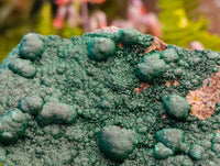 Natural Ball Malachite and Drusy Quartz On Dolomite Matrix Specimens x 2 From Mindingi Mine, Kambove, Congo