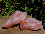 Natural Rose Quartz And Emerald Mica 'Mutokolite' Rough Specimens x 5 From Southern Africa - Toprock Gemstones and Minerals 