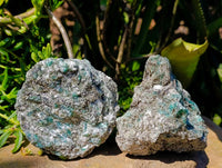 Natural Rose Quartz And Emerald Mica 'Mutokolite' Rough Specimens x 5 From Southern Africa