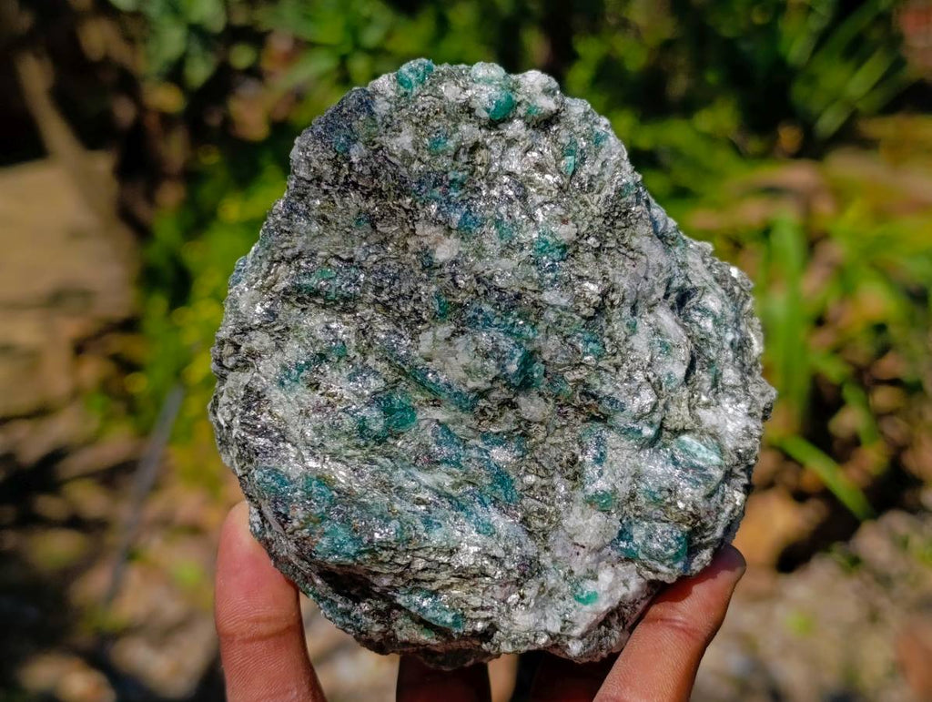 Natural Rose Quartz And Emerald Mica 'Mutokolite' Rough Specimens x 5 From Southern Africa - Toprock Gemstones and Minerals 