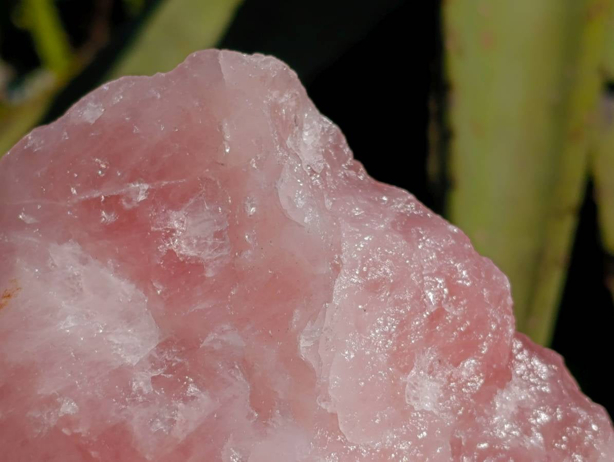 Natural Rose Quartz And Emerald Mica 'Mutokolite' Rough Specimens x 5 From Southern Africa - Toprock Gemstones and Minerals 