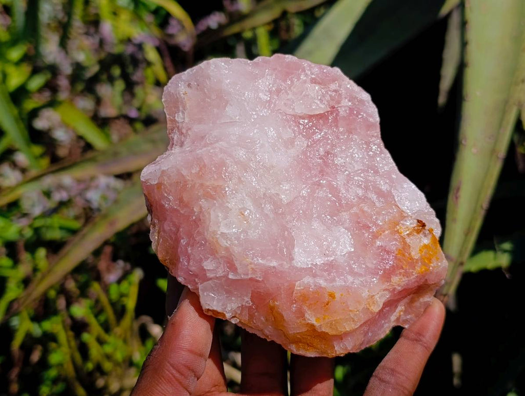 Natural Rose Quartz And Emerald Mica 'Mutokolite' Rough Specimens x 5 From Southern Africa - Toprock Gemstones and Minerals 