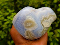 Polished Blue Lace Agate Standing Free Forms x 1 From Nsanje, Malawi - Toprock Gemstones and Minerals 