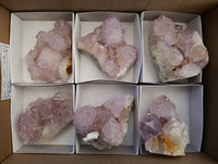 Natural Sunburst Amethyst Spirit Quartz Clusters x 6 From Boekenhouthoek, South Africa
