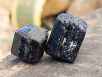 Natural Alluvial Schorl Black Tourmaline Crystals x 2.84 Kg Lot From Zimbabwe