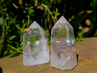Polished Quartz Crystals x 6 From Madagascar