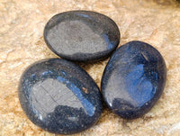 Polished Lazulite Galets x 12 From Madagascar