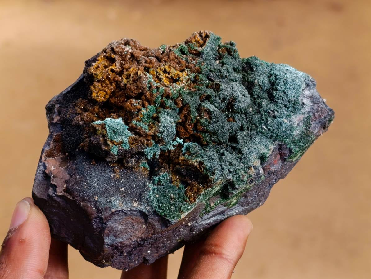 Natural Libethenite Crystals On Dolomite Matrix Specimens x 4 From Shituru, Congo - Toprock Gemstones and Minerals 