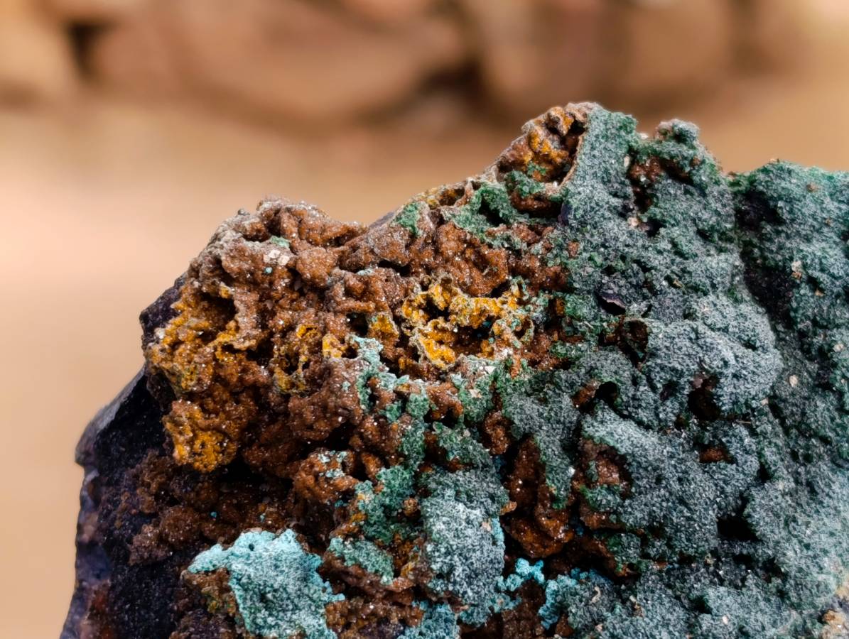 Natural Libethenite Crystals On Dolomite Matrix Specimens x 4 From Shituru, Congo - Toprock Gemstones and Minerals 