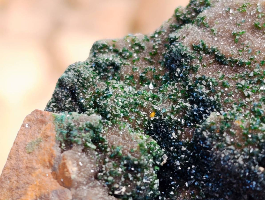 Natural Libethenite Crystals On Dolomite Matrix Specimens x 4 From Shituru, Congo - Toprock Gemstones and Minerals 