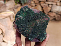 Natural Libethenite Crystals On Dolomite Matrix Specimens x 4 From Shituru, Congo