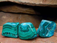 Polished Malacolla Free Forms x 35 From Kulukuluku, Congo