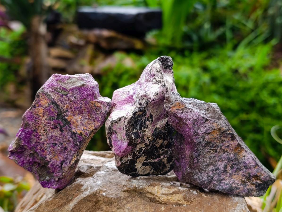 Natural Stichtite Cobbed Specimens x 24 From Barberton, South Africa - Toprock Gemstones and Minerals 