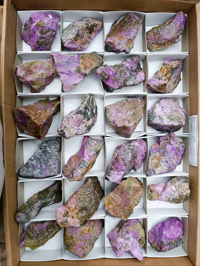 Natural Stichtite Cobbed Specimens x 24 From Barberton, South Africa - Toprock Gemstones and Minerals 