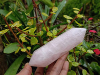 Polished Double Terminated Rose Quartz Crystals x 6 From Madagascar