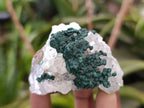 Natural Ball Malachite and Drusy Quartz On Dolomite Matrix Specimens x 6 From Mindingi Mine, Kambove, Congo - Toprock Gemstones and Minerals 