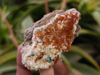 Natural Ball Malachite and Drusy Quartz On Dolomite Matrix Specimens x 6 From Mindingi Mine, Kambove, Congo