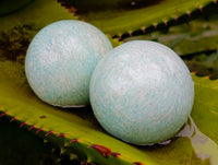 Polished Amazonite Spheres x 6 From Madagascar