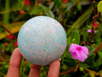 Polished Amazonite Spheres x 6 From Madagascar