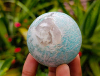 Polished Amazonite Spheres x 6 From Madagascar