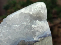 Polished Blue Lace Agate Standing Free Form x 1 From Nsanje, Malawi