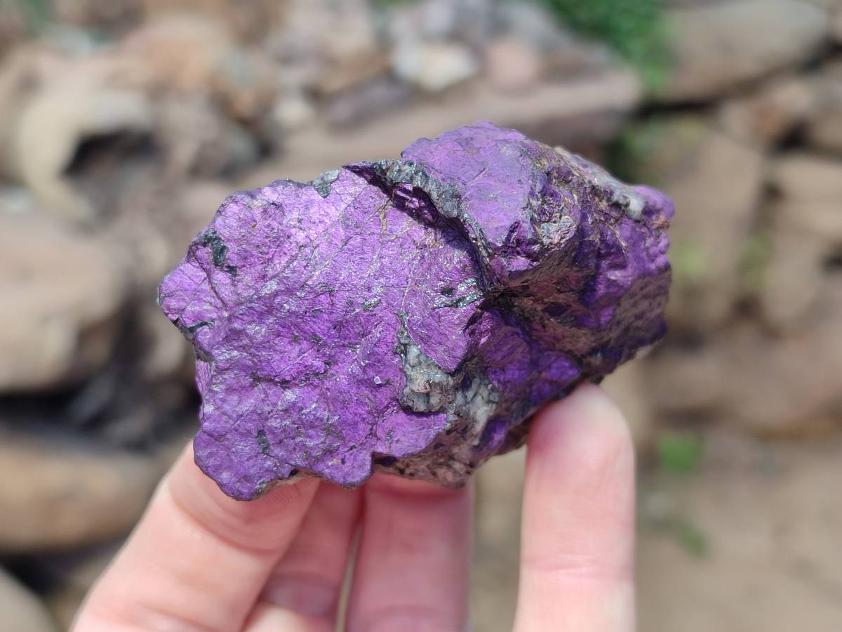 Natural Metallic Purpurite Specimens x 12 From Erongo, Namibia - Toprock Gemstones and Minerals 