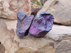 Natural Metallic Purpurite Specimens x 12 From Erongo, Namibia - Toprock Gemstones and Minerals 