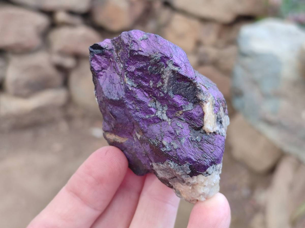 Natural Metallic Purpurite Specimens x 12 From Erongo, Namibia - Toprock Gemstones and Minerals 