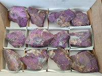 Natural Metallic Purpurite Specimens x 12 From Erongo, Namibia