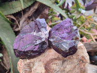 Natural Metallic Purpurite Specimens x 12 From Erongo, Namibia