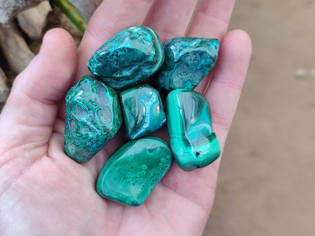 Polished Malacolla Free Forms x 35 From Kulukuluku, Congo - Toprock Gemstones and Minerals 