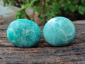 Polished Amazonite Palm Stones x 12 From Madagascar - Toprock Gemstones and Minerals 