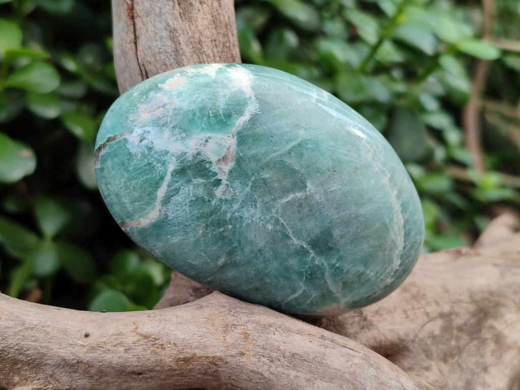 Polished Amazonite Palm Stones x 12 From Madagascar - Toprock Gemstones and Minerals 
