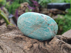 Polished Amazonite Palm Stones x 12 From Madagascar - Toprock Gemstones and Minerals 