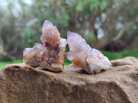 Natural Amethyst Spirit Quartz Clusters & Crystals x 35 From Boekenhouthoek, South Africa