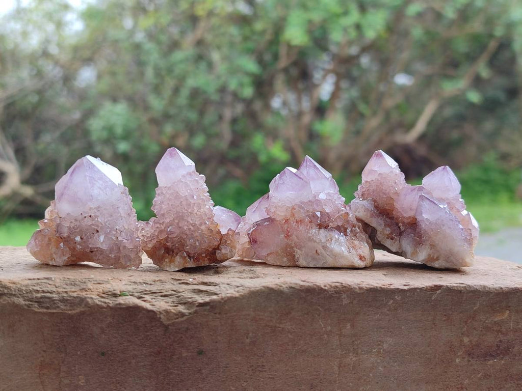Natural Amethyst Spirit Quartz Clusters & Crystals x 35 From Boekenhouthoek, South Africa - Toprock Gemstones and Minerals 