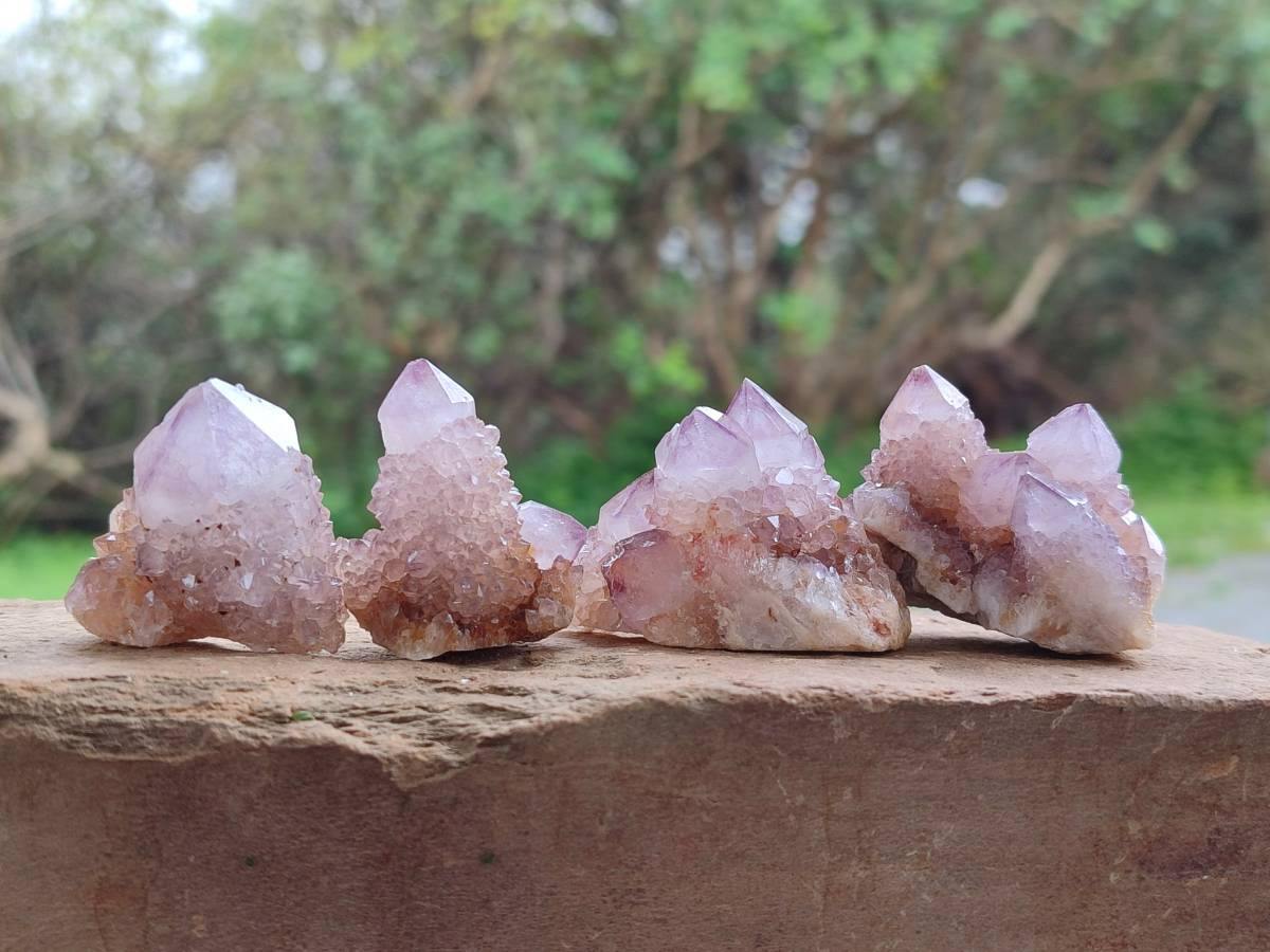 Natural Amethyst Spirit Quartz Clusters & Crystals x 35 From Boekenhouthoek, South Africa - Toprock Gemstones and Minerals 