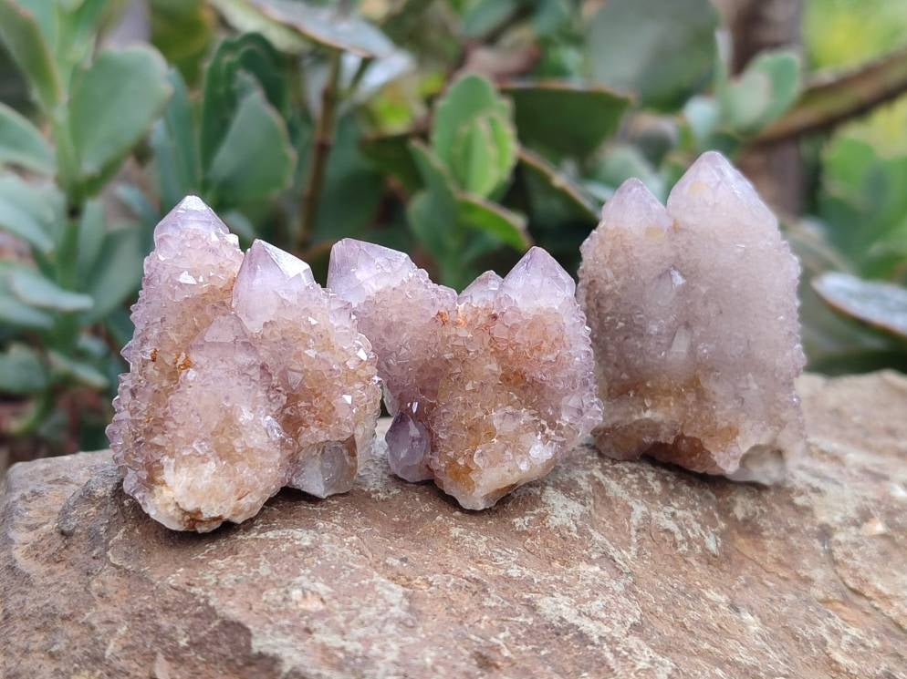 Natural Amethyst Spirit Quartz Clusters & Crystals x 35 From Boekenhouthoek, South Africa - Toprock Gemstones and Minerals 