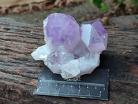 Natural Jacaranda Amethyst Quartz Crystals x 3 From Mumbwa, Zambia
