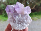 Natural Jacaranda Amethyst Quartz Crystals x 3 From Mumbwa, Zambia - Toprock Gemstones and Minerals 
