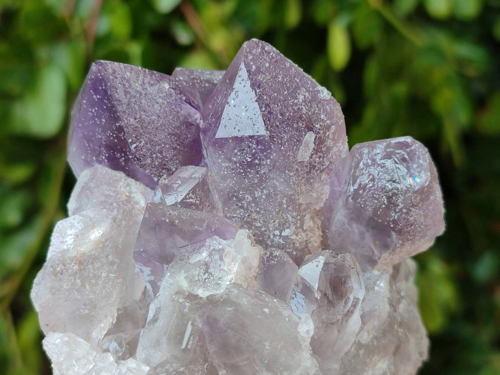 Natural Jacaranda Amethyst Quartz Crystals x 3 From Mumbwa, Zambia - Toprock Gemstones and Minerals 