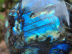 Polished Labradorite Hearts x 2 From Tulear, Madagascar - Toprock Gemstones and Minerals 