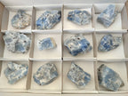 Natural Sky Blue Calcite Specimens x 12 From Namibia - Toprock Gemstones and Minerals 