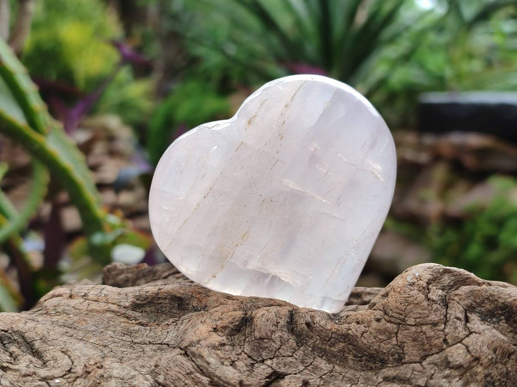 Polished Rose Quartz Hearts x 12 From Madagascar - Toprock Gemstones and Minerals 